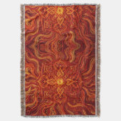 Abstracte Mandala Rode Draad Dekens Deken (Voorkant Verticaal)