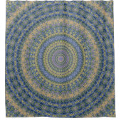 Abstracte mandala rond naadloos patroon in kaleido douchegordijn (Voorkant)