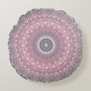 Abstracte mandala rond naadloos patroon in kaleido kussen