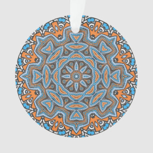 Abstracte mandala rond naadloos patroon in kaleido ornament
