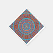 Abstracte mandala rond naadloos patroon in kaleido servet (Hoek)