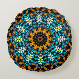 Abstracte mandala ronde zomer verse bandana rond kussen