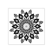 Abstracte mandala rubberstempel (Afrduk)