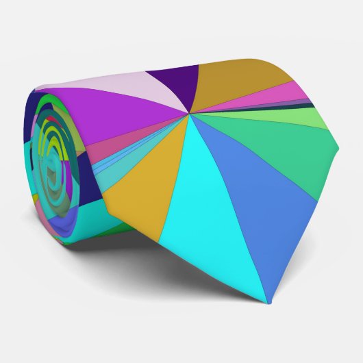 Abstracte Mandala Stropdas (Opgerold)