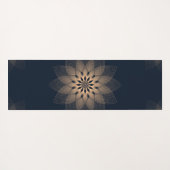 Abstracte mandala vind je vrede yogamat (Achterkant (horizontaal))