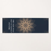 Abstracte mandala vind je vrede yogamat (Voorkant (horizontaal))