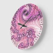 Abstracte Mandelbrot-fractal in luxueuze tinten Grote Klok (Hoek)