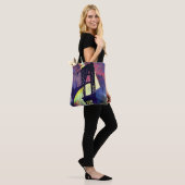 Abstracte Manhattan-brug Tote Bag (Op model)