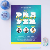 Abstracte Mannen Church Prayer Conference Service Flyer (Enkel)