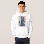 Abstracte Mannen stad Hoodie (Voorkant volledig)