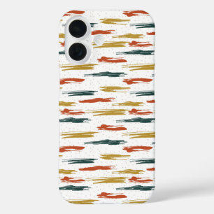 Abstracte mappen met patroonbestanden tekenen iPhone 16 hoesje