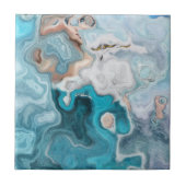 Abstracte marbel ombre tegeltje (Voorkant)