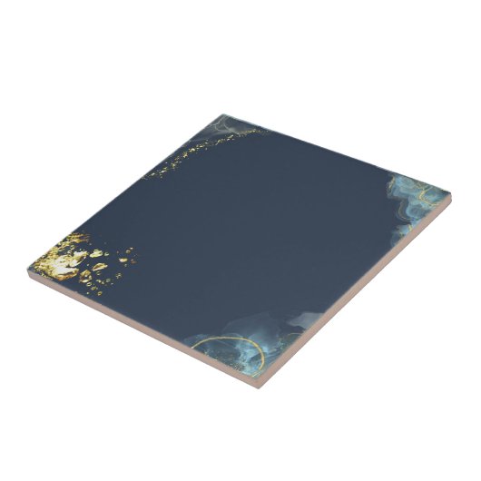 Abstracte marbel ombre tegeltje (Zijkant)