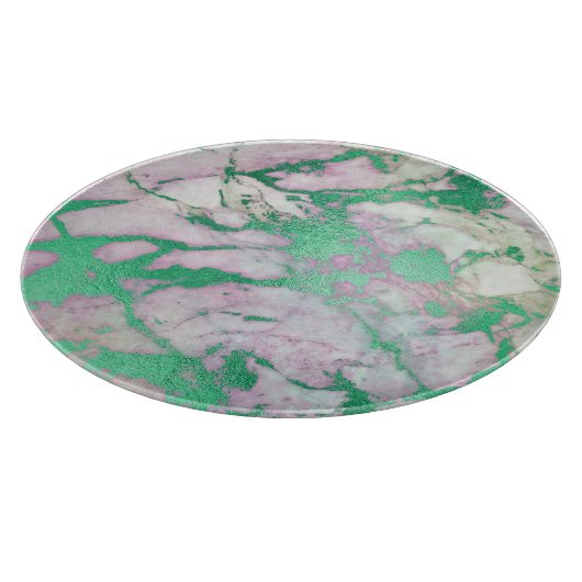 ABSTRACTE MARBLE GREEN LILA TRAY CUTARD SNIJPLANK (Hoek)