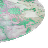 ABSTRACTE MARBLE GREEN LILA TRAY CUTARD SNIJPLANK (Hoek)