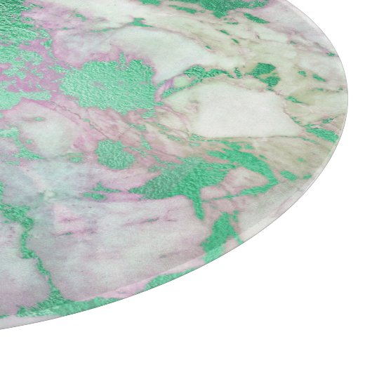 ABSTRACTE MARBLE GREEN LILA TRAY CUTARD SNIJPLANK (Hoek)