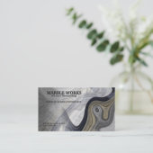Abstracte Marble Kitchen Remodeling Service Visitekaartje (Staand voorkant)