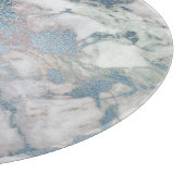 ABSTRACTE MARBLE OCEAN BLUE TRAY CUTTING BOARD SNIJPLANK (Hoek)