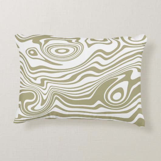 Abstracte Marble Waves artwork | Accent Kussen (Achterkant)