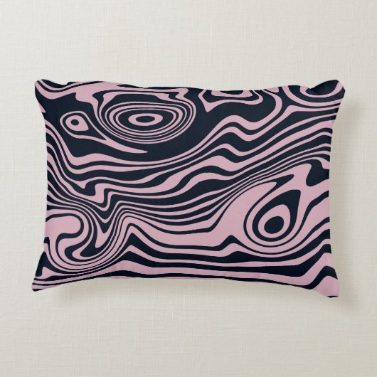 Abstracte Marble Waves artwork | Accent Kussen (Achterkant)