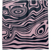 Abstracte Marble Waves artwork | Douchegordijn (Voorkant)