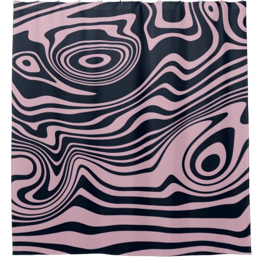 Abstracte Marble Waves artwork | Douchegordijn (Voorkant)
