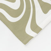 Abstracte Marble Waves artwork | Fleece Deken (Hoek)