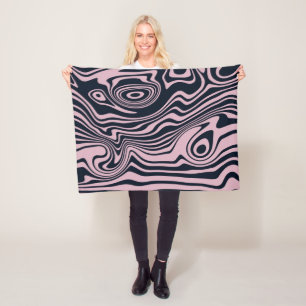 Abstracte Marble Waves artwork   Fleece Deken