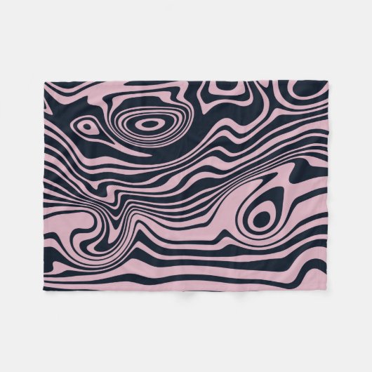 Abstracte Marble Waves artwork | Fleece Deken (Voorkant (Horizontaal))