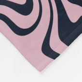 Abstracte Marble Waves artwork | Fleece Deken (Hoek)