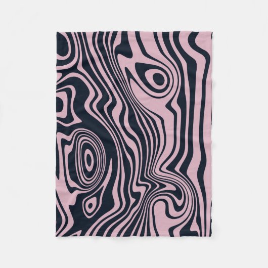 Abstracte Marble Waves artwork | Fleece Deken (Voorkant)