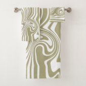 Abstracte Marble Waves artwork | Handdoek set (Insitu)