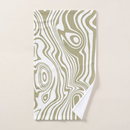 Abstracte Marble Waves artwork | Handdoek set (Handdoek)