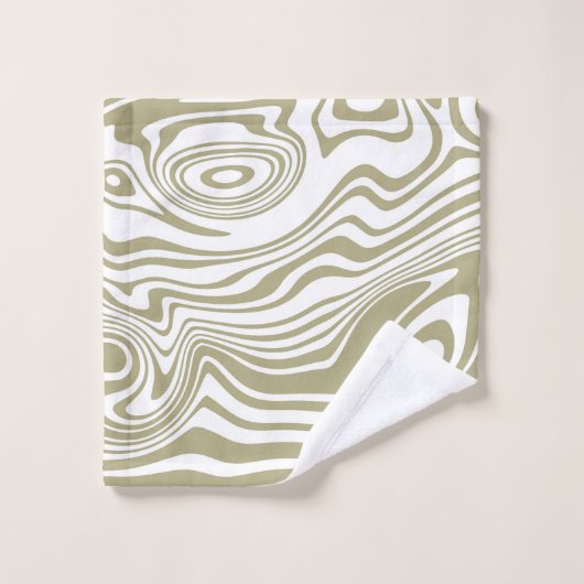 Abstracte Marble Waves artwork | Handdoek set (Wasdoekje)