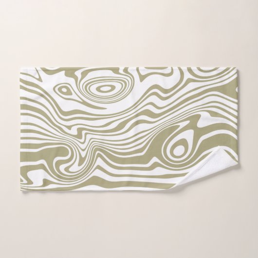 Abstracte Marble Waves artwork | Handdoek set (Handdoek)