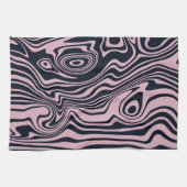 Abstracte Marble Waves artwork | keukenhanddoek (Horizontaal)