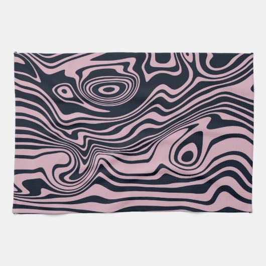 Abstracte Marble Waves artwork | keukenhanddoek (Horizontaal)