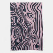 Abstracte Marble Waves artwork | keukenhanddoek (Verticaal)