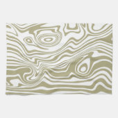 Abstracte Marble Waves artwork | keukenhanddoek (Horizontaal)