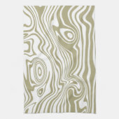 Abstracte Marble Waves artwork | keukenhanddoek (Verticaal)