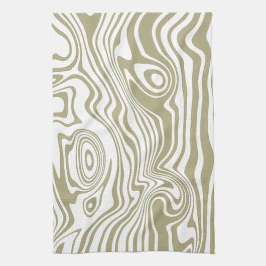 Abstracte Marble Waves artwork | keukenhanddoek (Verticaal)