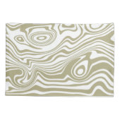 Abstracte Marble Waves artwork | Kussensloop (Achterkant-Links)