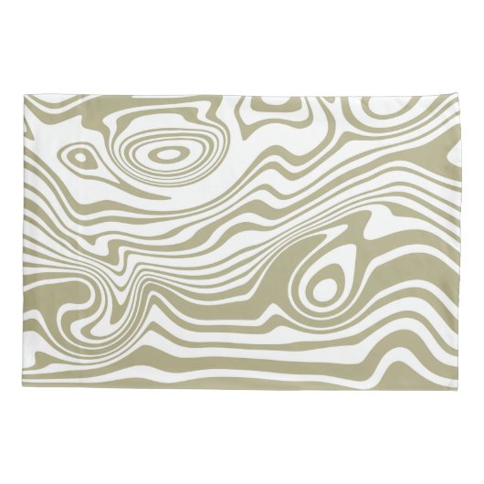 Abstracte Marble Waves artwork | Kussensloop (Achterkant-Links)
