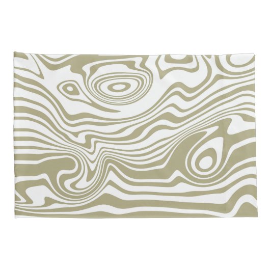 Abstracte Marble Waves artwork | Kussensloop (Achterkant-Rechts)