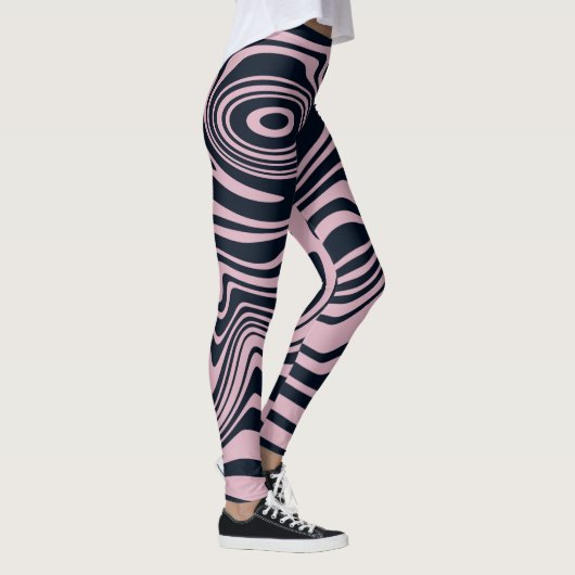 Abstracte Marble Waves artwork | Leggings (Rechts)