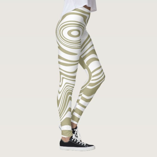Abstracte Marble Waves artwork | Leggings (Rechts)