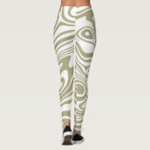 Abstracte Marble Waves artwork | Leggings (Achterkant)