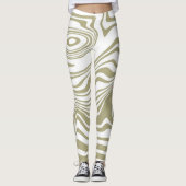 Abstracte Marble Waves artwork | Leggings (Voorkant)