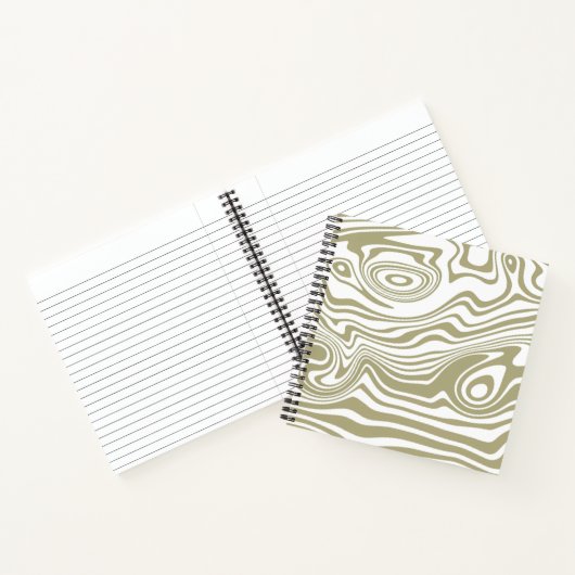 Abstracte Marble Waves artwork | Notitieboek (Binnen)