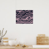 Abstracte Marble Waves artwork | Poster (Keuken)